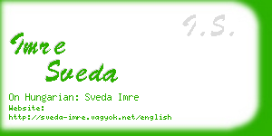 imre sveda business card